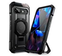 SUPCASE for Google Pixel 9A Case with Stand (Unicorn Beetle Grip), [Compatible with MagSafe] [Military-Grade Protection] Magnetic Phone Case for 9A (Black)