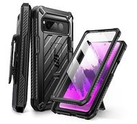 SUPCASE for Google Pixel Fold Case with Stand & Belt-Clip (Unicorn Beetle Pro), [Built-in Screen Protector] [Military-Grade Protection] Full-Body Rugged Phone Case for Google Pixel Fold, Black