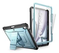 SUPCASE for iPad Air 13 Inch Case M2 2024 with Pencil Holder (Unicorn Beetle Pro), [Built-in Screen Protector & Stand] [Military-Grade Protection] Full-Body Rugged Cover for iPad Air 13 Inch M2,Arctic