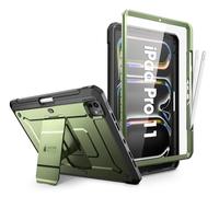 SUPCASE for iPad Pro 11 Inch Case M4 2024 5th Generation with Pencil Holder (Unicorn Beetle Pro), [Built-in Screen Protector & Stand] Full-Body Rugged Cover for iPad Pro 11 Inch M4 2024 5th Gen,Guldan