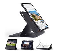 SUPCASE for iPad Pro 13 Inch Case M5/M4 2025/2024 with Pencil Holder, Black | 6 Viewing Angle Adjustable Stand, Detachable Back Cover, Auto Wake/Sleep, Magnetic, Full-Body Protection, Unicorn Beetle Aero