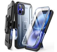 SUPCASE for iPhone 16 Case with Screen Protector (Unicorn Beetle Pro), [Built-in Stand & Belt-Clip] [Military-Grade Protection] Full Body Heavy Duty Phone Case for iPhone 16 (2024), Tilt