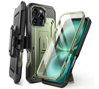 SUPCASE for iPhone 16 Pro Case with Screen Protector (Unicorn Beetle Pro), [Built-in Stand & Belt-Clip] [Military-Grade Protection] Full Body Heavy Duty Phone Case for iPhone 16 Pro 2024 (Guldan)