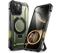 SUPCASE for iPhone 16 Pro Max Case with Camera Control Capture Button (Unicorn Beetle Grip), [Built-in Stand] [Compatible with MagSafe] Magnetic Phone Case for iPhone 16 Pro Max (Guldan)