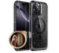 SUPCASE for iPhone 16 Pro Max Case with Camera Control Capture Button (Unicorn Beetle Mag), [Compatible with MagSafe] [Military-Grade Protection] Slim Shockproof Magnetic Phone Case (GlitterBlack)
