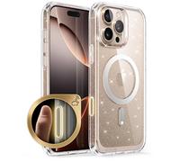 SUPCASE for iPhone 16 Pro Max Case with Camera Control Capture Button (Unicorn Beetle Mag), [Compatible with MagSafe] [Military-Grade Protection] Slim Shockproof Magnetic Phone Case (GlitterPink)