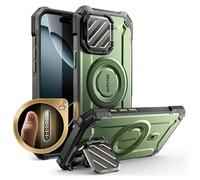SUPCASE for iPhone 16 Pro Max Case with Camera Cover Stand (UBMag XT), [Compatible with MagSafe] [Built-in Kickstand] [Military-Grade Protection] Heavy Duty Rugged Magnetic Phone Case (Guldan)