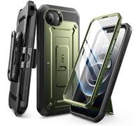 SUPCASE for iPhone 16e Case with Screen Protector (Unicorn Beetle Pro), [Built-in Stand & Belt-Clip] [Military-Grade Protection] Full Body Phone Case for iPhone 16e 6.1'' 2025 (Guldan)