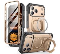 SUPCASE for iPhone 17 Pro Max Case (UBGrip Pro), [Built-in Tempered Glass Screen Protector & Stand] [Camera Control Cover] [Compatible with MagSafe] Full Body Heavy Duty Magnetic Phone Case (Desert)