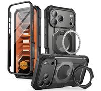 SUPCASE for iPhone 18 Pro Case/iPhone 17 Pro Case, Glass Protector, Black | Heavy Duty Protection, Camera Control Button, Magnetic Stand, Fit for MagSafe, Unicorn Beetle Grip Pro Full-Body Phone Case