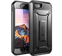 SUPCASE for iPhone 7/8 / iPhone SE 3/SE 2 Case with Screen Protector | 360° Rotating Belt Clip, Full-Body Rugged Holster Case, Military-Grade Protection,Black, Unicorn Beetle Pro
