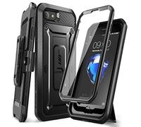 SUPCASE for iPhone SE 3rd Generation / iPhone SE 2nd Generation / iPhone 7/ iPhone 8 Case (Unicorn Beetle Pro), with Screen Protector & Stand & Holster Rugged Phone Case for Apple iPhone SE, Black