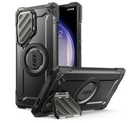 SUPCASE for Samsung Galaxy S24 Ultra Case MagSafe with Stand [Built-in Camera Cover Kickstand] [Support Wireless Charging] Heavy Duty Rugged Shockproof Magnetic Phone Case for S24 Ultra, Black