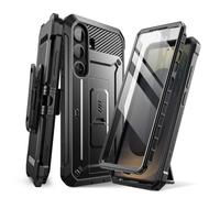 SUPCASE for Samsung Galaxy S25 FE Case with Stand & Belt-Clip (Unicorn Beetle Pro), [Built-in Screen Protector] [Military-Grade Protection] Heavy Duty Rugged Phone Case for Galaxy S25 FE Black