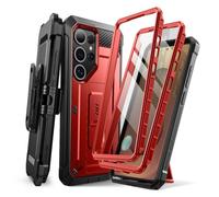 SUPCASE for Samsung Galaxy S25 Ultra Case with Stand (Unicorn Beetle Pro), [2 Front Frames] [Built-in Screen Protector & Belt-Clip] Military-Grade Protection Phone Case for S25 Ultra 6.9 Inch (Ruddy)