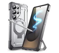SUPCASE for Samsung Galaxy S25 Ultra Case with Stand (Unicorn Beetle Grip), [S Pen Friendly] [Compatible with MagSafe] [Military-Grade Protection] Magnetic Phone Case for S25 Ultra 6.8 Inch (White)
