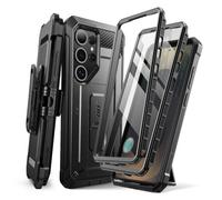 SUPCASE for Samsung Galaxy S25 Ultra Case with Stand (Unicorn Beetle Pro), [2 Front Frames] [Built-in Screen Protector & Belt-Clip] Military-Grade Protection Phone Case for S25 Ultra 6.9 Inch, Black