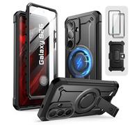 SUPCASE for Samsung Galaxy S26 Case with Stand (UB Pro Mag), [2 Front Frames] [Compatible with MagSafe] [Built-in Screen Protector & Belt-Clip] Protective Phone Case for Galaxy S26 (Black)