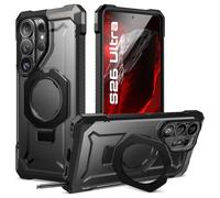 SUPCASE for Samsung Galaxy S26 Ultra Case with Built-in Stand, Dark Black | Translucent PC Backplate, Strong Magnetic, Compatible with MagSafe, Heavy Duty Protection, Anti-Slip, Unicorn Beetle Grip