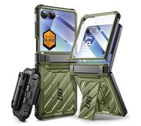 SUPCASE for Samsung Galaxy Z Flip 7 Case with Stand & Belt-Clip (Unicorn Beetle Pro), [Hinge Protection] [Front Screen Protector] Full Body Rugged Protective Phone Case for Galaxy Z Flip 7 (Guldan)