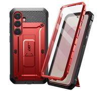 Supcase Integral Case for Samsung Galaxy S25 Shockproof Crutch Support, Red