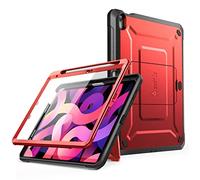 SUPCASE iPad 10.9 Case (2022), with Built-in Screen Protector, Foldable Kickstand, Stylus Slot [Unicorn Beetle Pro] Full Body Protection for iPad 10th Gen (Red)