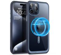 SUPCASE Magnetic Case for iPhone 15 Pro Max 6.7 inch [UB mag] Back Clear Slim Case Compatible with MagSafe Accessories for iPhone 15 Pro Max (Navy)
