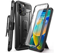 SupCase Outdoor Case for iPhone 14 Pro Max (6.7 Inch) Mobile Phone Case 360 Degree Case Bumper Protective Cover [Unicorn Beetle Pro] with Screen Protector 2022 Edition (Black)