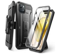 SupCase Outdoor Case for iPhone 15 Plus (6.7 Inch) Mobile Phone Case 360 Degree Case Bumper Protective Cover [Unicorn Beetle Pro] with Screen Protector 2023 Edition, Black