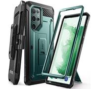 Supcase Outdoor Case for Samsung Galaxy S22 Ultra (6.8 Inches) 5G Mobile Phone Case Bumper Case Rugged Protective Cover [Unicorn Beetle Pro] without Screen Protector with Belt Clip and Stand (Peacock)