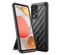 SupCase Slim Case for Samsung Galaxy A53 5G, Robust Mobile Phone Bumper Case Slim Protective Back Cover [Unicorn Beetle] with Stand (Black)