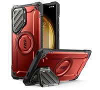 SUPCASE UB Mag XT Case for Samsung Galaxy S24 Ultra (2024 Release), [Metal Camera Cover] Extreme Lens Protection Slim Rugged Case with Built-in Kickstand (Ruddy)