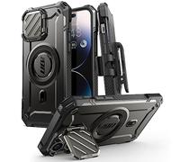 SUPCASE UB Mag XT Heavy Duty Full Body Case with Built in Kickstand and Belt Clip for iPhone 14 Pro Max/iPhone 13 Pro Max with Camera Protector, Compatible with MagSafe (Black)