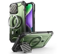 i-Blason Armorbox for iPhone 16e Case (2025 Release) [Built-in Screen Protector] 360 Full Protection Shockproof Rugged Belt Clip & Stand Hard Shell Phone Case for iPhone 16e, Black (Guldan)