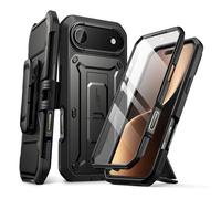 SUPCASE for iPhone Air Case with Camera Control Button (Unicorn Beetle Pro), [Built-in Kickstand & Screen Protector] [Military-Grade Protection] Full Body Heavy Duty Rugged Phone Case (Black)