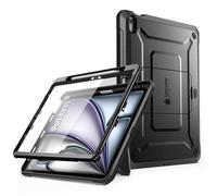 SUPCASE for iPad Air 11 Inch Case 6th Generation M2 2024, [Built-in Screen Protector & Pencil Holder & Stand] Full-Body Rugged Cover for iPad Air 6th/5th/4th Gen (11/10.9 Inch, 2024/2022/2020), Black