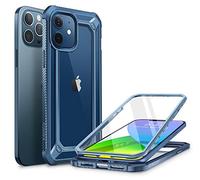 SUPCASE Unicorn Beetle EXO Pro Series Case for iPhone 12 / iPhone 12 Pro (2020 Release) 6.1 Inch, with Built-in Screen Protector Premium Hybrid Protective Clear Bumper Case (Aqua)