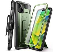SUPCASE Unicorn Beetle Pro Case for iPhone 14 / iPhone 13 6.1", Built-in Screen Protector & Kickstand & Belt-Clip Heavy Duty Rugged Case (Guldan) Green