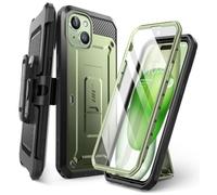 SUPCASE Unicorn Beetle Pro Case for iPhone 15 2023 6.1" Full Body Protector with Screen Shield, Kickstand & Belt Clip Heavy Duty Rugged Case (Guldan)