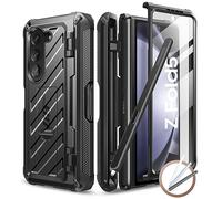 SUPCASE Unicorn Beetle Pro for Galaxy Z Fold 5 Case with S Pen Holder [Built-in Screen Protector & Stand] [Military-Grade Protection] Heavy Duty Protective Phone Case for Samsung Z Fold 5 2023, Black