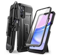 SUPCASE Unicorn Beetle Pro for Samsung Galaxy A15 Case with Screen Protector [Built-in Stand & Belt-Clip] [Military-Grade Protection] 360 Full-Body Rugged Phone Case for Galaxy A15 5G (2024), Black