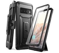 SUPCASE Unicorn Beetle Pro Full-Body Rugged Holster Case with Built-in Screen Protector for Google Pixel 6 Pro (2021), Black