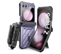SUPCASE Unicorn Beetle Pro Series Case for Samsung Galaxy Z Flip 5 5G (2023), Full-Body Dual Layer Rugged Protective Case with Holster (Mauve)