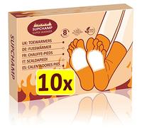 Supchamp Toe Warmers - 10 or 40 Pairs - Foot Warmers Adhesive Disposable - Heat Pads for Feet - Hand Feet Warmers for Women Men 8 Hours Safe Heat