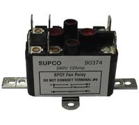 Supco 90370 General Purpose Fan Relay, 12 A Load Current, 24 V Coil Voltage, Single Pole Double Throw Contacts