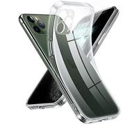 Supdeal Coque Crystal Clear pour iPhone 11 Pro, Jamais Jaune avec Protection de la Caméra, Étui Housse de Téléphone Portable Transparente en Silicone Ultra Fine et Légère, 5,8", Transparent