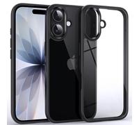 Supdeal Shockproof Clear Case for iPhone 17, [Not Yellowing] [10FT Military Drop Protection] Hard Clear Back Four Corner Airbags Drop Protection Phone Cover, 6.3 inch, Black