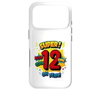 Super 12th Birthday Comic Pop Art Wow Cool OMG Oh Yeah Kids Case for iPhone 17 Pro