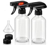 SUPER+ 2 Pack Plastic Spray Bottles 10 OZ - Leak Proof, Adjustable Nozzle, Empty Spray Bottles For Cleaning Solutions, Plants, Pet, Or Diy Spray Bottle