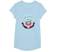 Super 8 Space Adventure Birthday Blast for Kids T-Shirt, Girls, Baby Blue, Small